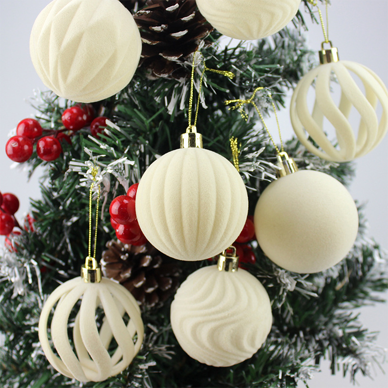 Navidad, accesorios de Navidad, decoraciones navideñas, flocado, colgantes de Navidad, colgantes de decoración del árbol de Navidad