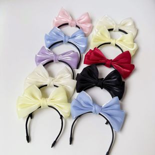 17cm Fabric Headband, Mini Bow Headband Wholesale, Doll Pearlescent Bow Hair Accessories