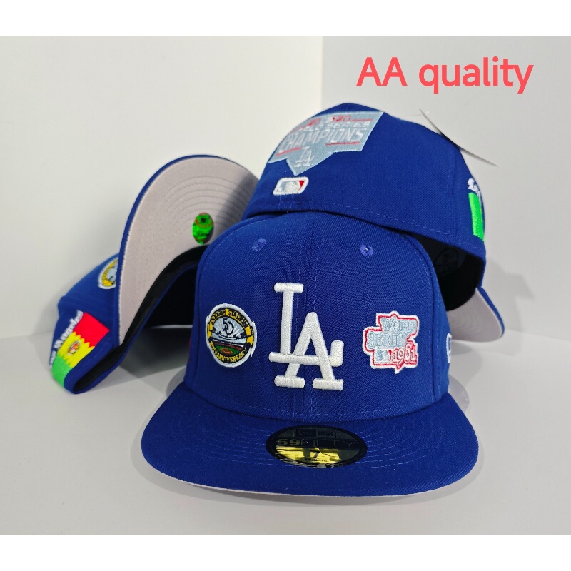 2025 New Hot-Selling Cross-Border Foreign Trade Team League Baseball Cap Aa Pattern Flat Brim Fashion Size Flat Brim Cap