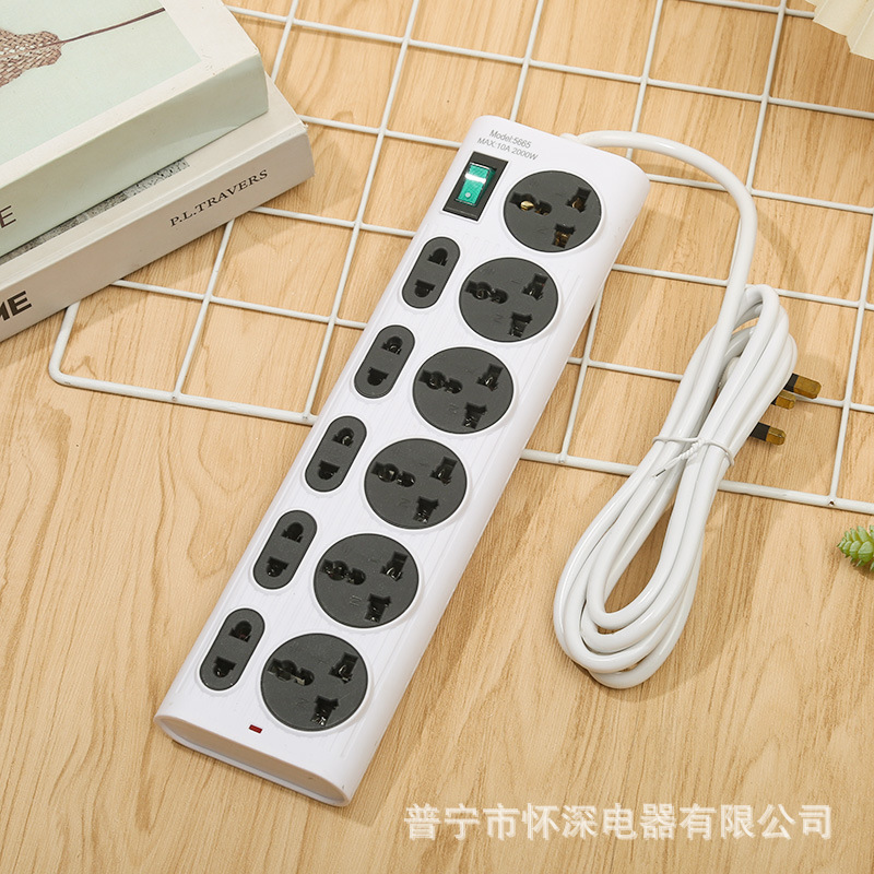 5665#马达加斯加毛里求斯 刚果埃塞俄比亚外贸插排 美规110V 欧插