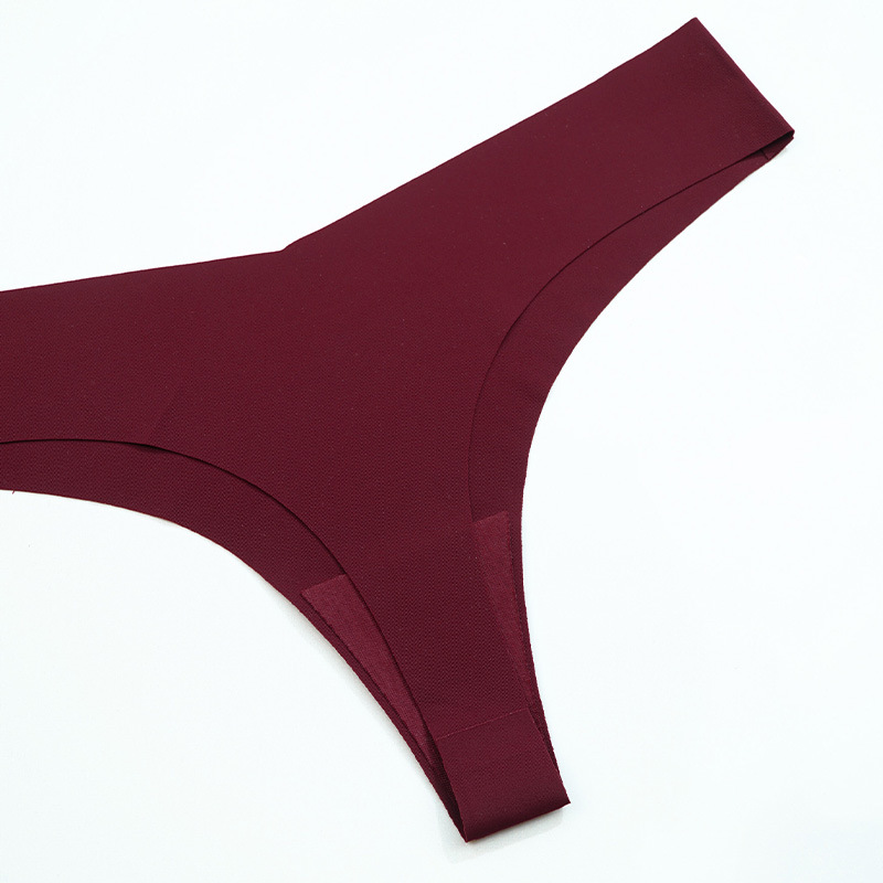 Bikini sexy tanga T pantalones deportivos transpirables de secado rápido ropa interior de mujer de una pieza de seda de hielo sin costuras Europa y América