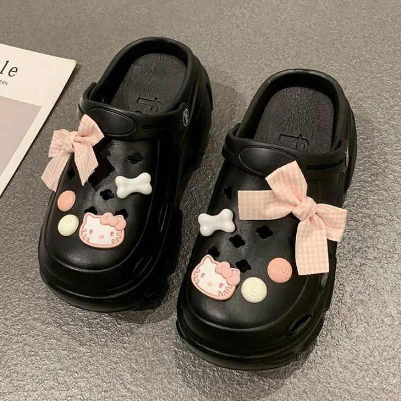 Eva Sweet Cool Qianxi Hot Girl Height Increasing Summer Non-Slip Thick-Soled Internet Celebrity Sandals for Outdoor Wear Ins Trendy Clogs for Women Eva Sweet Cool Qianxi Hot Girl Height Increasing Summer Non-Slip Thick-Soled Internet Celebrity Sandals for Outdoor Wear Ins Trendy Clogs for Women