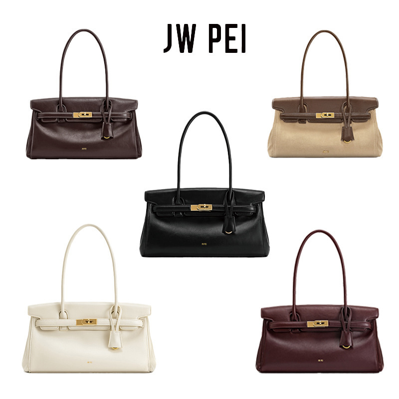 Jw Pei Women's Briefcase 2025 New Model Yara Handbag Shoulder Bag Underarm Bag Niche Design Baguette Bag Cross-Border Jw Pei Women's Briefcase 2025 New Model Yara Handbag Shoulder Bag Underarm Bag Niche Design Baguette Bag Cross-Border