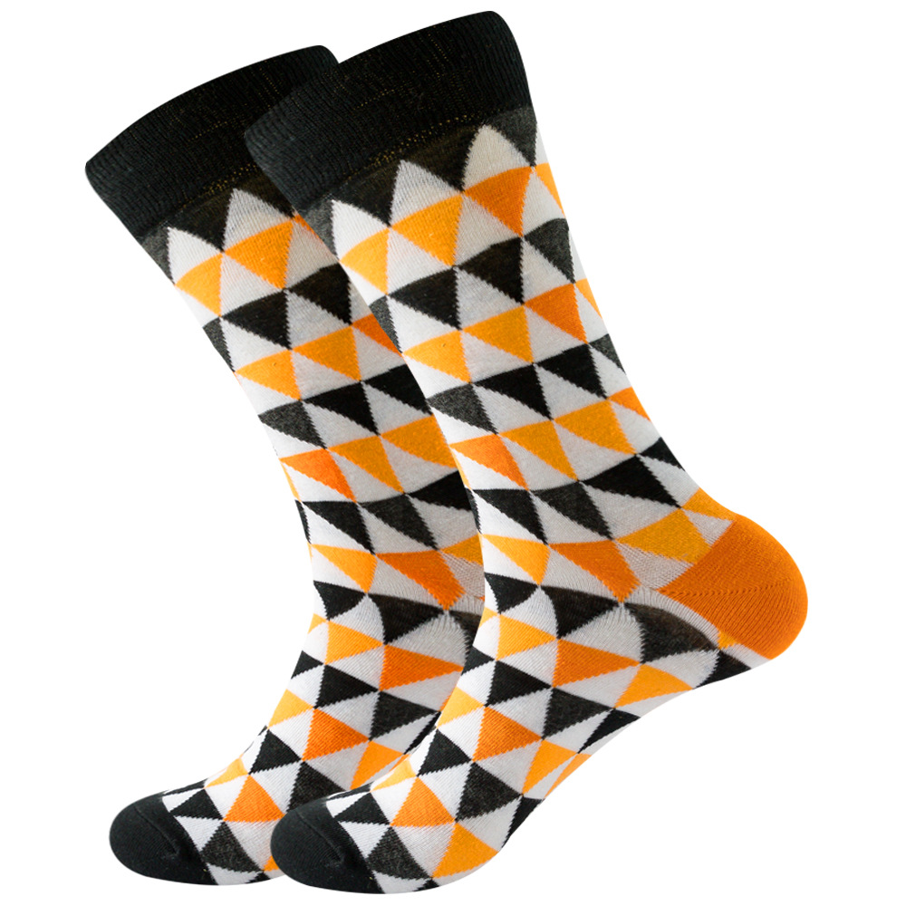 Unisex Lässig Streifen Baumwolle Crew Socken Ein Paar display picture 5