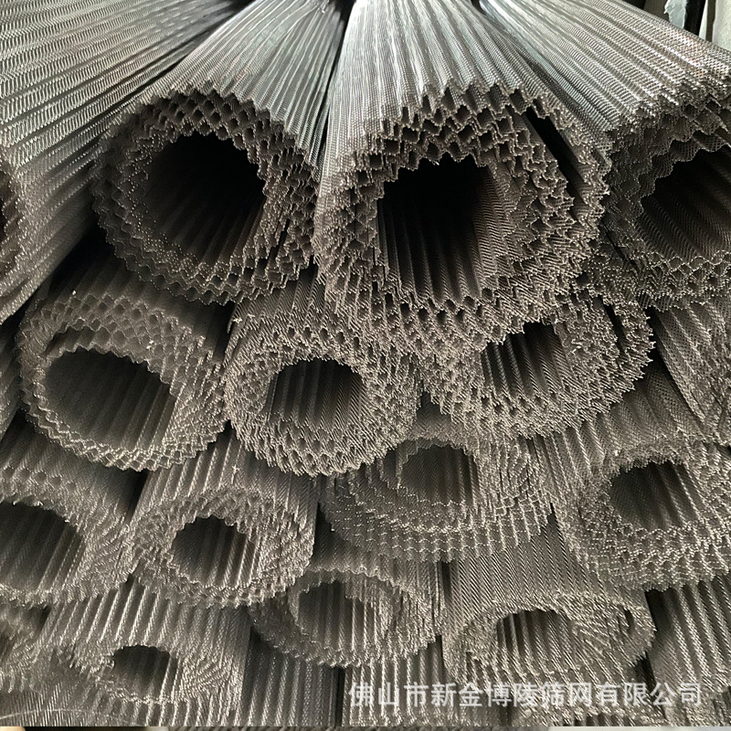 金属外框铝网过滤器多层轧波纹304滤网除油烟金属网波浪板制作器