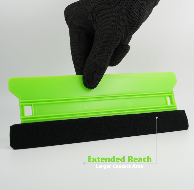 Coolness Car Color Change Film Tool Set: Suede Scraper, Car Body Color Change Film Transparent Film Scraper 3-Piece Set