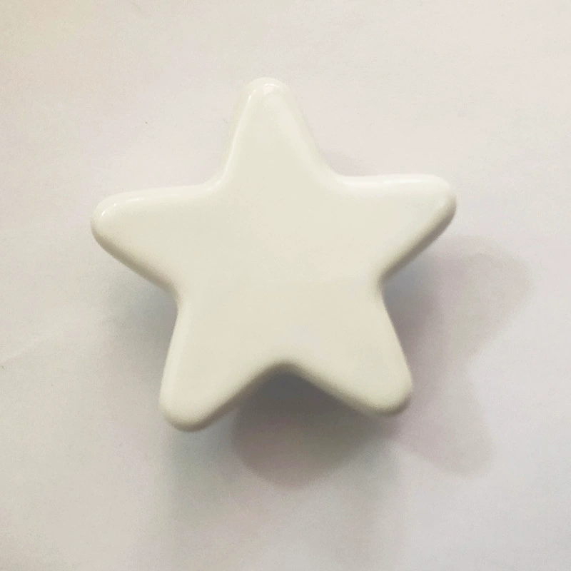 Star Shaped Ceramic Cabinet Knob Set Cute pastel star handles, 8 color options for furniture