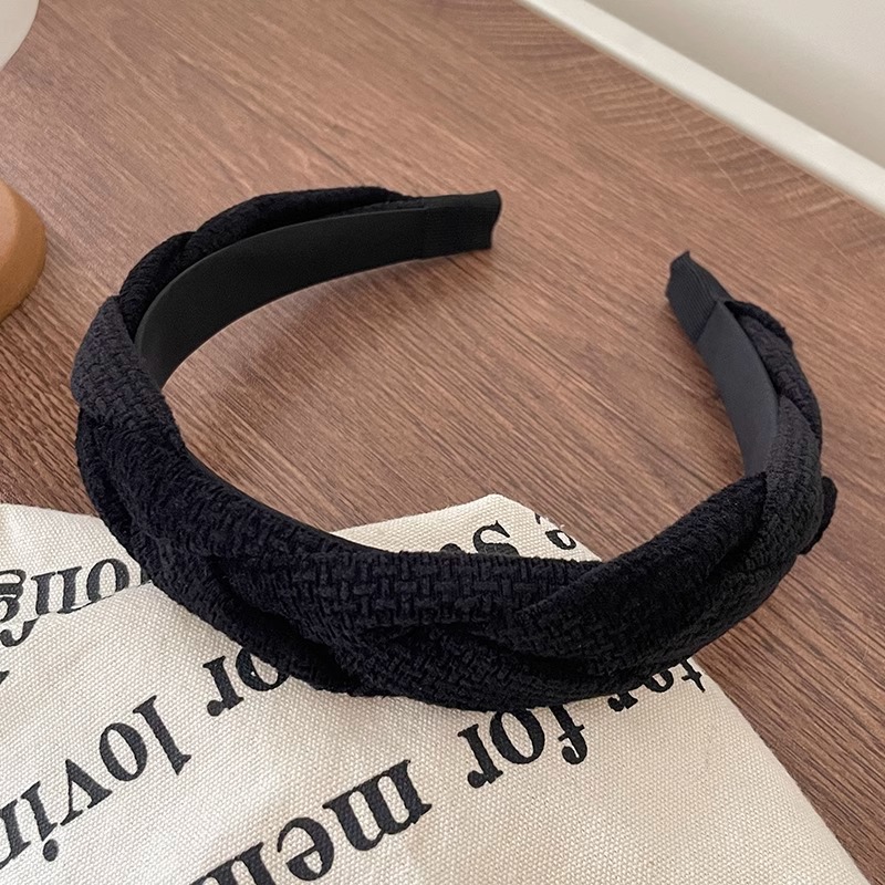 Alta sensación de moda temperamento de cabeza de mujer cabeza alta cabeza lavado cara presión cabello tarjeta de cabello cabello cabello esponja curry universal banda de cabello