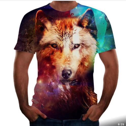 New European and American 3D Full-Print High-Quality Loose-Fit Textured Short-Sleeve Heat-Transfer T-Shirt—Lycra Frame for Men