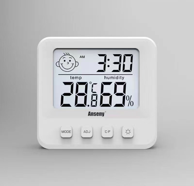 迷你电子温湿度计室内 掌心温度 家庭办公环境桌面数字温湿度表