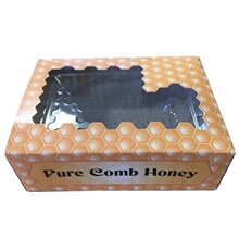 跨境热销 养蜂工具 巢蜜包装盒 欧美款割蜜巢蜜盒 长方形模切巢蜜