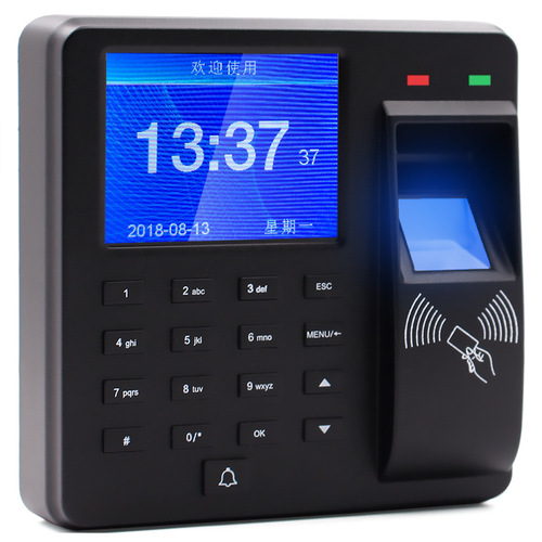 Optek M10 Access Control Machine Fingerprint Card Password Identification Entry Attendant Machine ID Card Integrated Access Control System in English