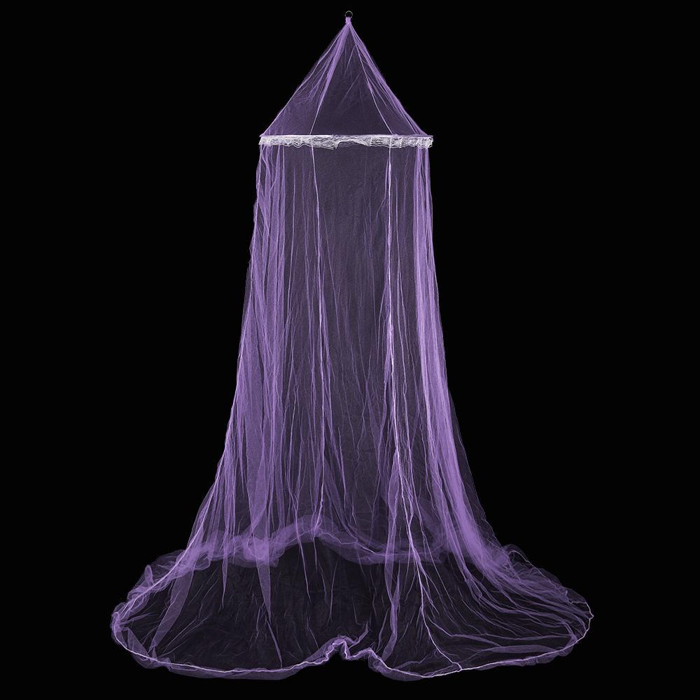 Transfronterizos interiores de una sola princesa viento cifrado cúpula mosquiteros 1.5m-1.8m cama techo suspendido suelo tribunal sin instalación