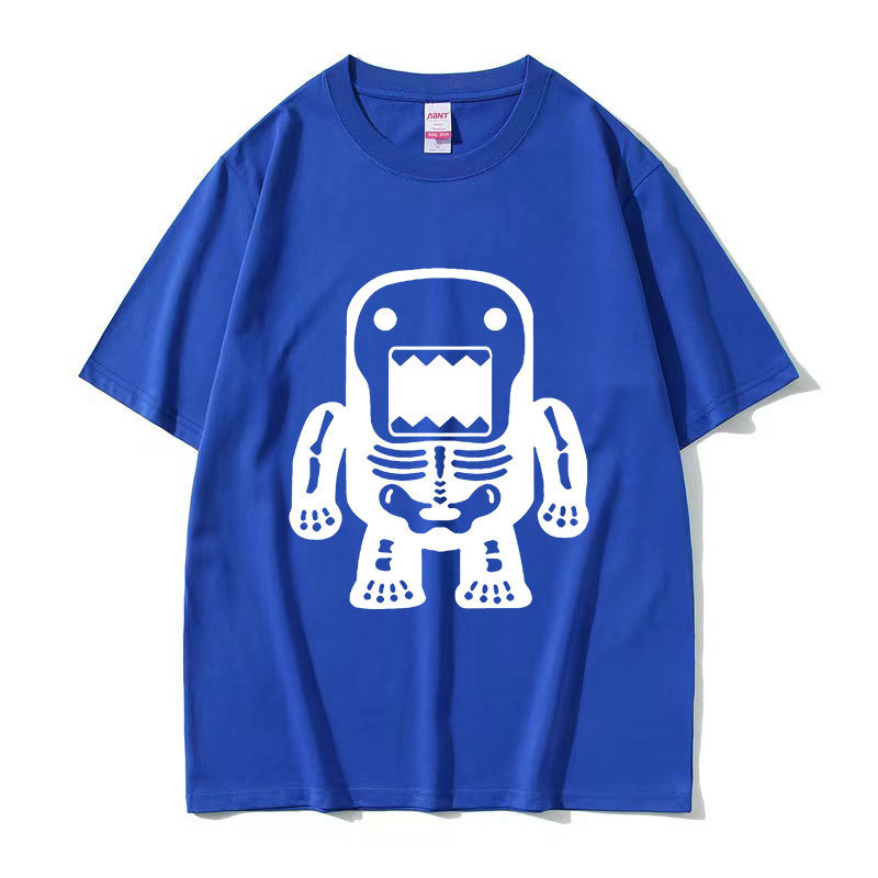 Domo Kun Funny Meme T-Shirt Men's Vintage Fashion O-Neck Sho