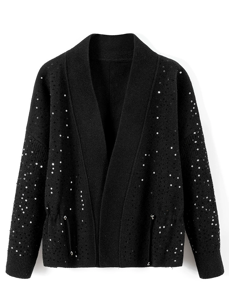 Жакет, короткий пояс, тренч, кардиган, стиль Chanel, 2023, шнурок-верёвка