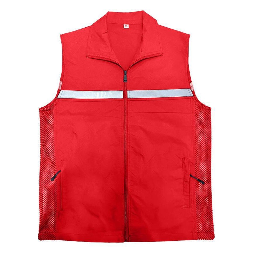 chaleco reflectante de gestión de emergencias ropa de trabajo rescate herramientas de seguridad multibolsillo ropa de trabajo chaleco personalizado logotipo impreso