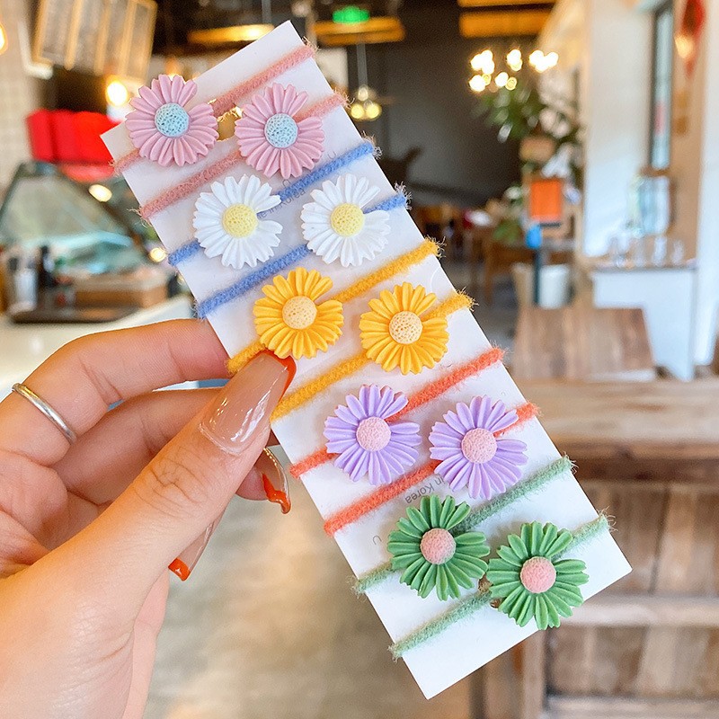 Hermosos lindos anillos de cabello para niños dulces pequeños cuerda de cabello fresca y elegante nicho de estilo de dama personalidad de niños cuerda de cabello universal