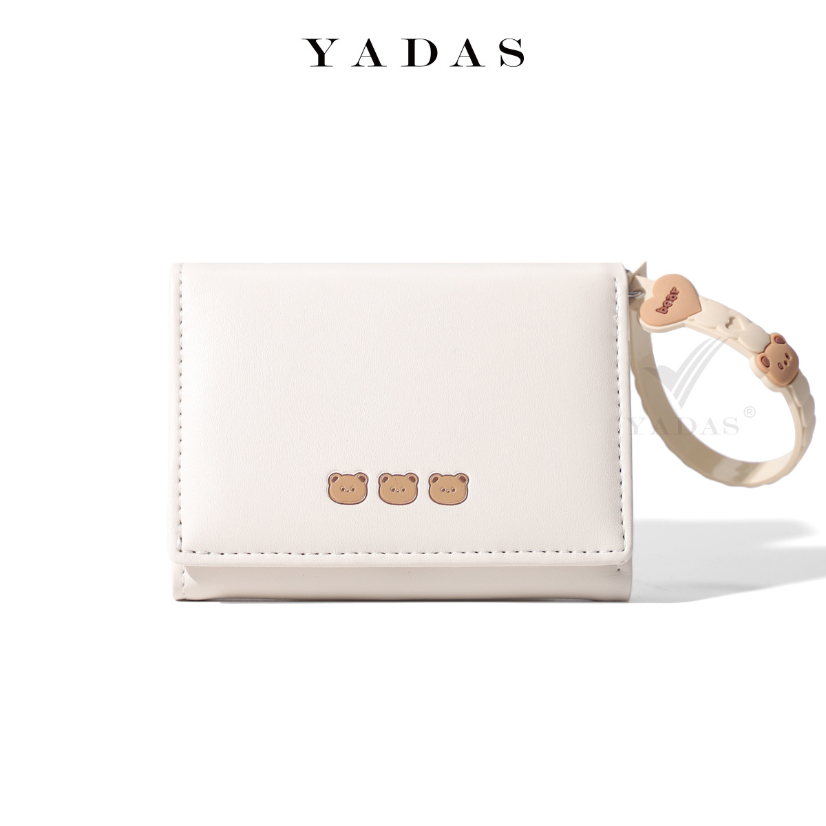 YADAS nueva monedero japonés simple para mujeres corto delgado y pequeño plegable estudiantes nuevo lindo nicho pu billetera