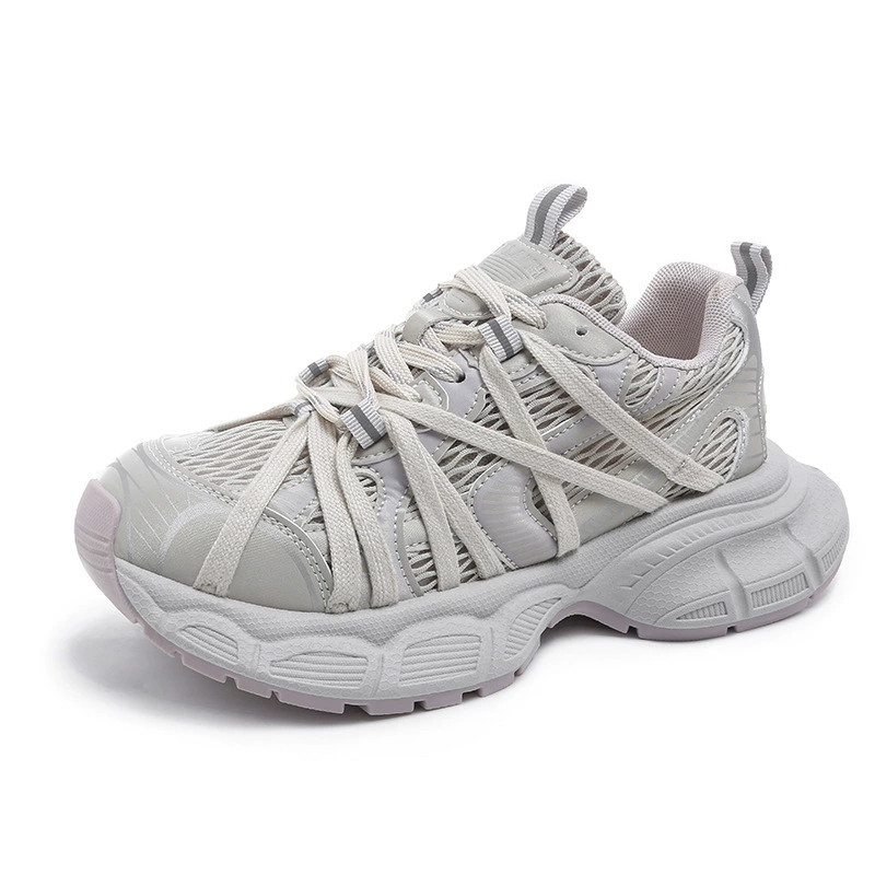 Женские кроссовки "Паутина" Big Daddy, весна 2025, новый дизайн, ретро, на толстой подошве, повседневные спортивные