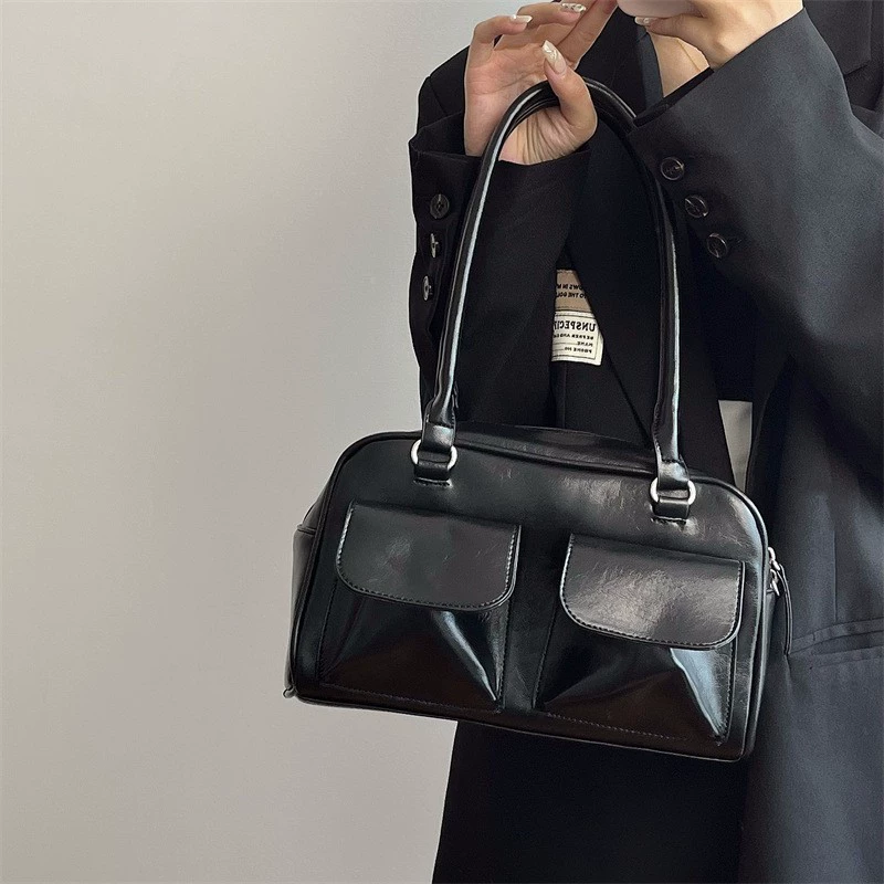 Underarm Shoulder Bag, Retro One-Shoulder Handbag, 28×10×16 cm, Capacious