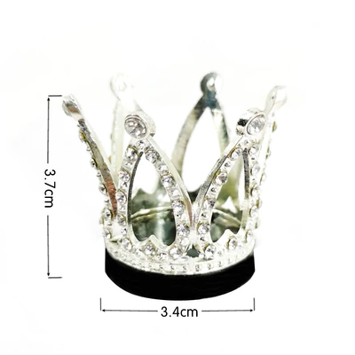 Dəbilqə (Kaska) aksesuarları, Decoration Crown Metal Crystal Diamond - a10