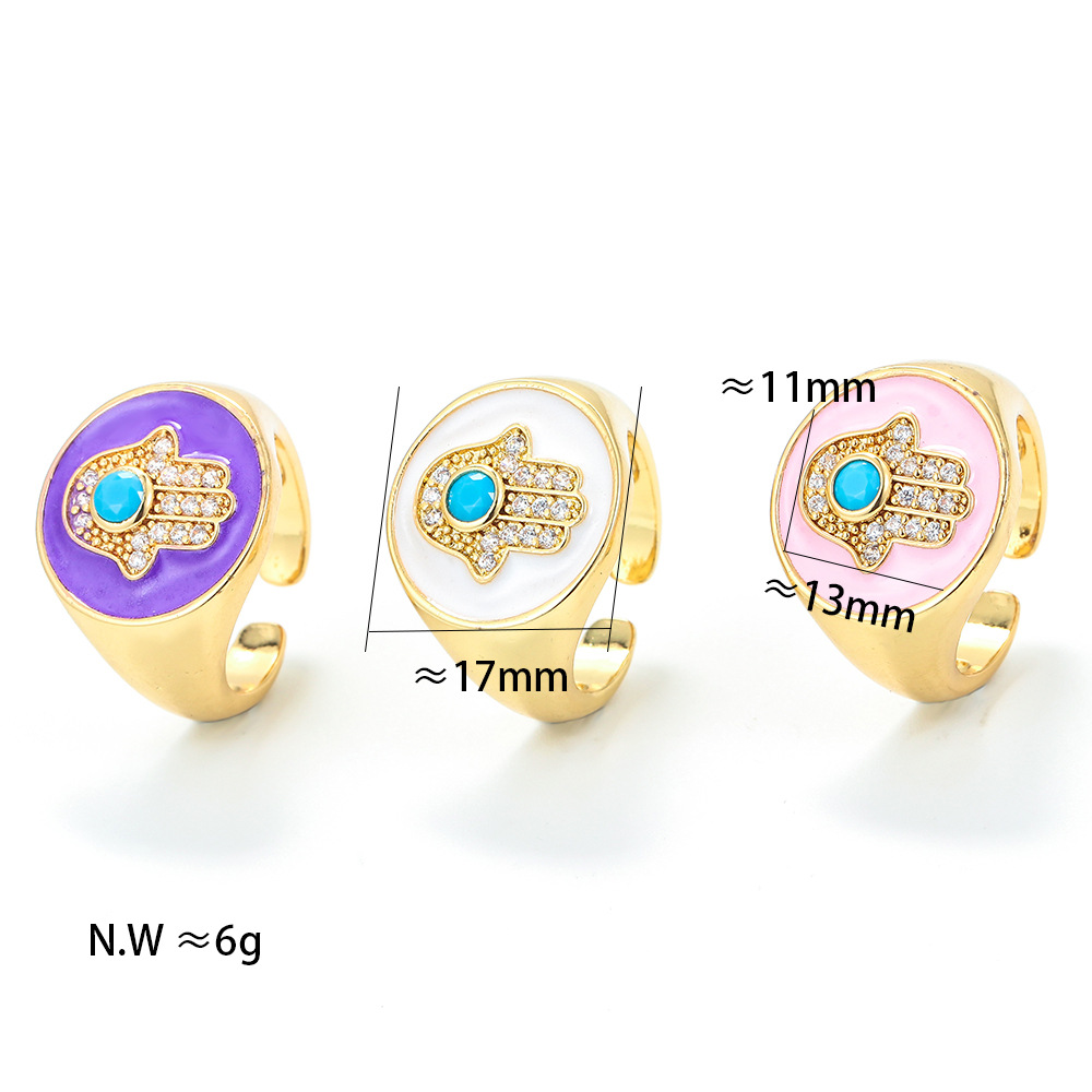 Geometric Pattern Unisex Gender Plating Design Fashion Style Copper Plating Geometric Zircon