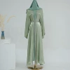 Light green cardigan+LR593 Inside+HJ915 Head Scarf