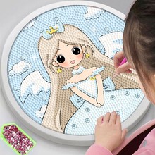 儿童贴纸书宝石粘贴画公主钻石3d立体水晶专注力女孩砖石益智认知