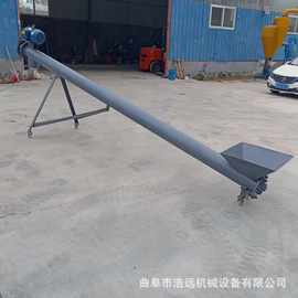 化肥颗粒垂直上料螺旋提升机供应螺杆吸粮机输送机价格图片
