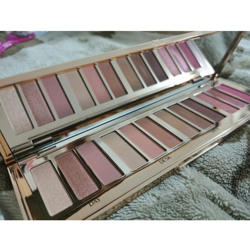 翠黛工厂  12色眼影盘外贸高光修容粉多色眼影盘加工定制贴牌oem