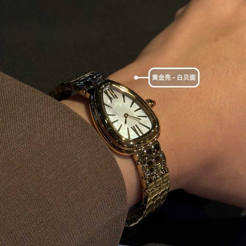 Baojia High-End Version Snake-Shaped Watch for Women, Bv Same Style Steel Band, Cross-Border Foreign Trade, Dropshipping
