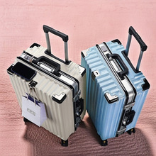 行李箱大容量铝框旅行箱男女新款学生拉杆箱万向轮密码箱登机箱子