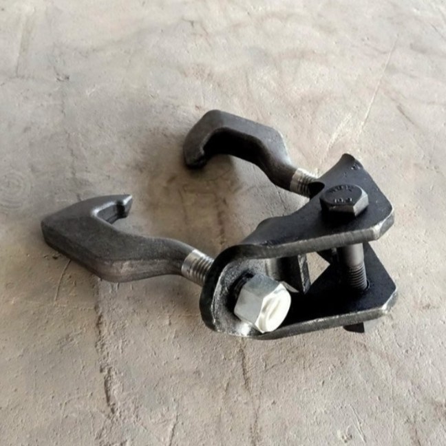 gancho de fijación de conexión ferroviaria ligera de mina de carbón gancho de fijación de mina de grúa monorril U gancho de galpón de grúa de mina monorril U