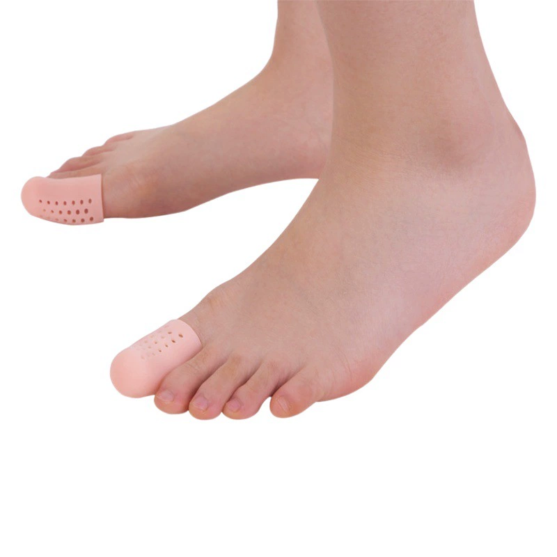 Заводской Прямой силиконовый закрытый носок с отверстием, перекрывающимся носком, рукав для пальца натоптыши, разделитель пальцев ног