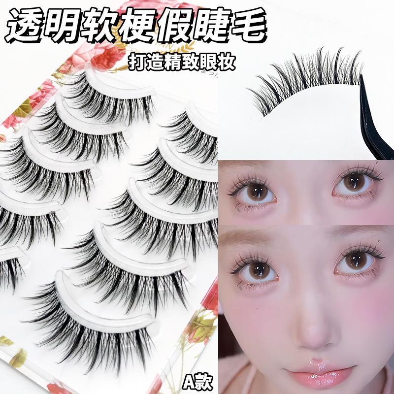 Una variedad de opciones cos Little Devil Pestañas postizas Maquillaje desnudo diario Pestañas Comics japoneses Barbie Eyes 5 pares