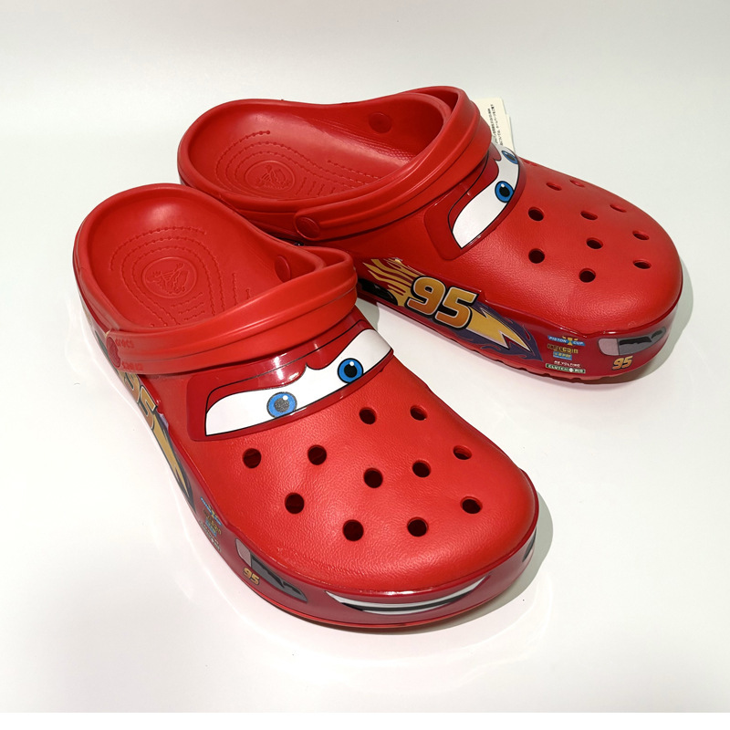 Croc Shoes 95 Car Adult Croc Shoes Beach Shoes Sandals Waterproof Anti-Slip Breathable Slippers Parent-Child Style
