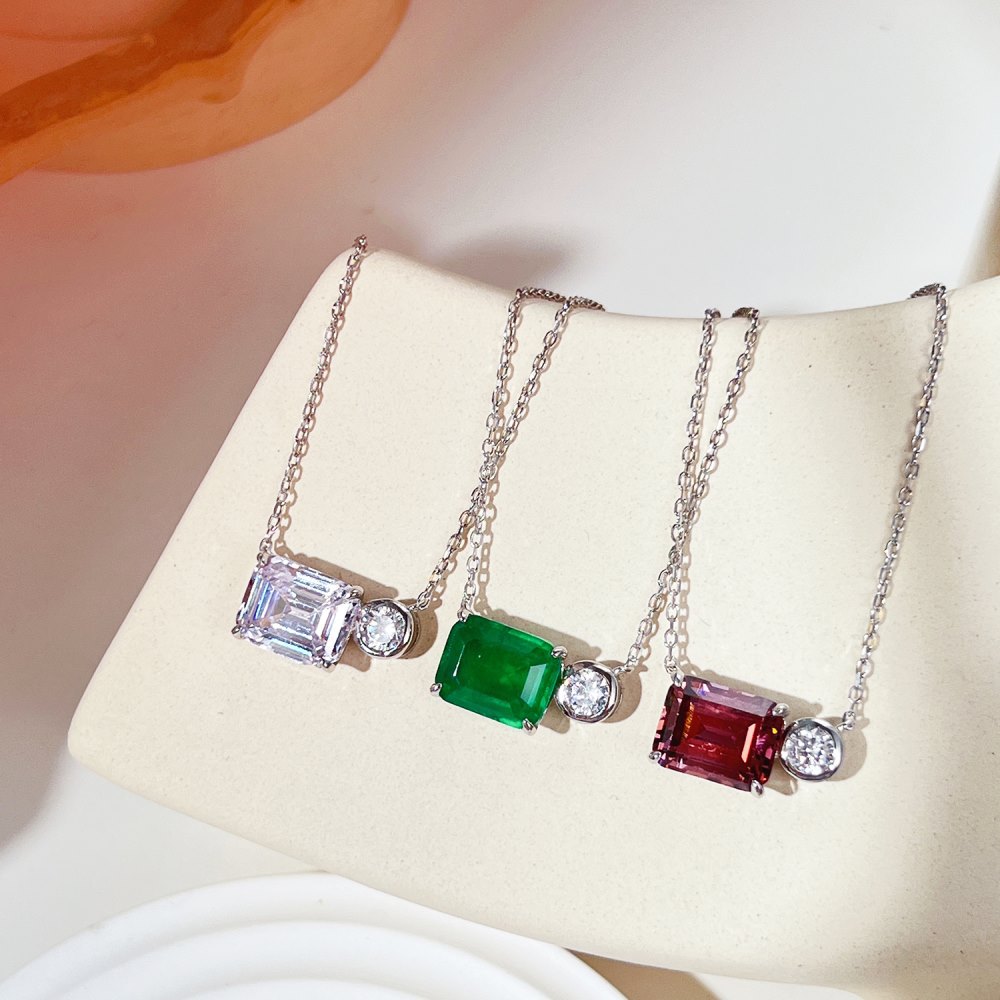Fashion Geometric Sterling Silver Plating Zircon Pendant Necklace 1 Piece