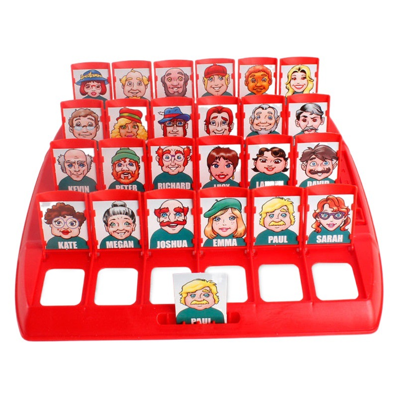 Entrega de una pieza TikTok mismo estilo adivinar quién soy juego de escritorio razonamiento lógico juguetes educativos interactivos entre padres e hijos