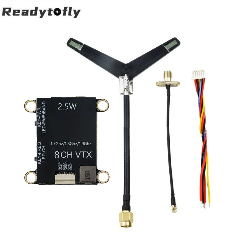 Передатчик видео FPV мощный 2.5W 2500MW с высокой мощностью передача изображения на расстояние 1.7G 1.8G 1.9G