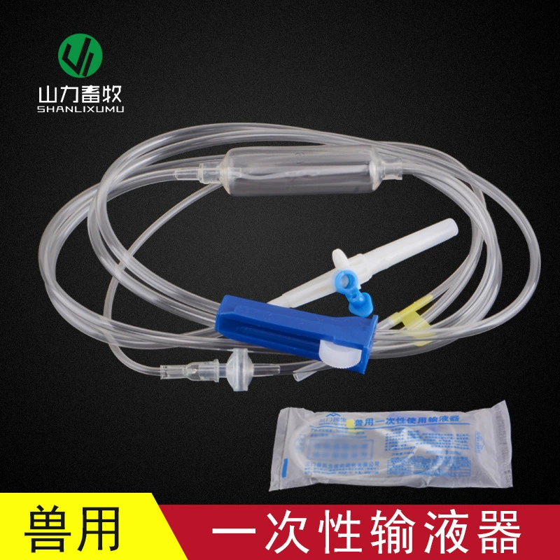 Ветеринарный Одноразовый инфузионный набор свинья Крупный рогатый скот овцы капельная игла инфузионный набор с иглой внутривенное Капельное животное Удобная игла