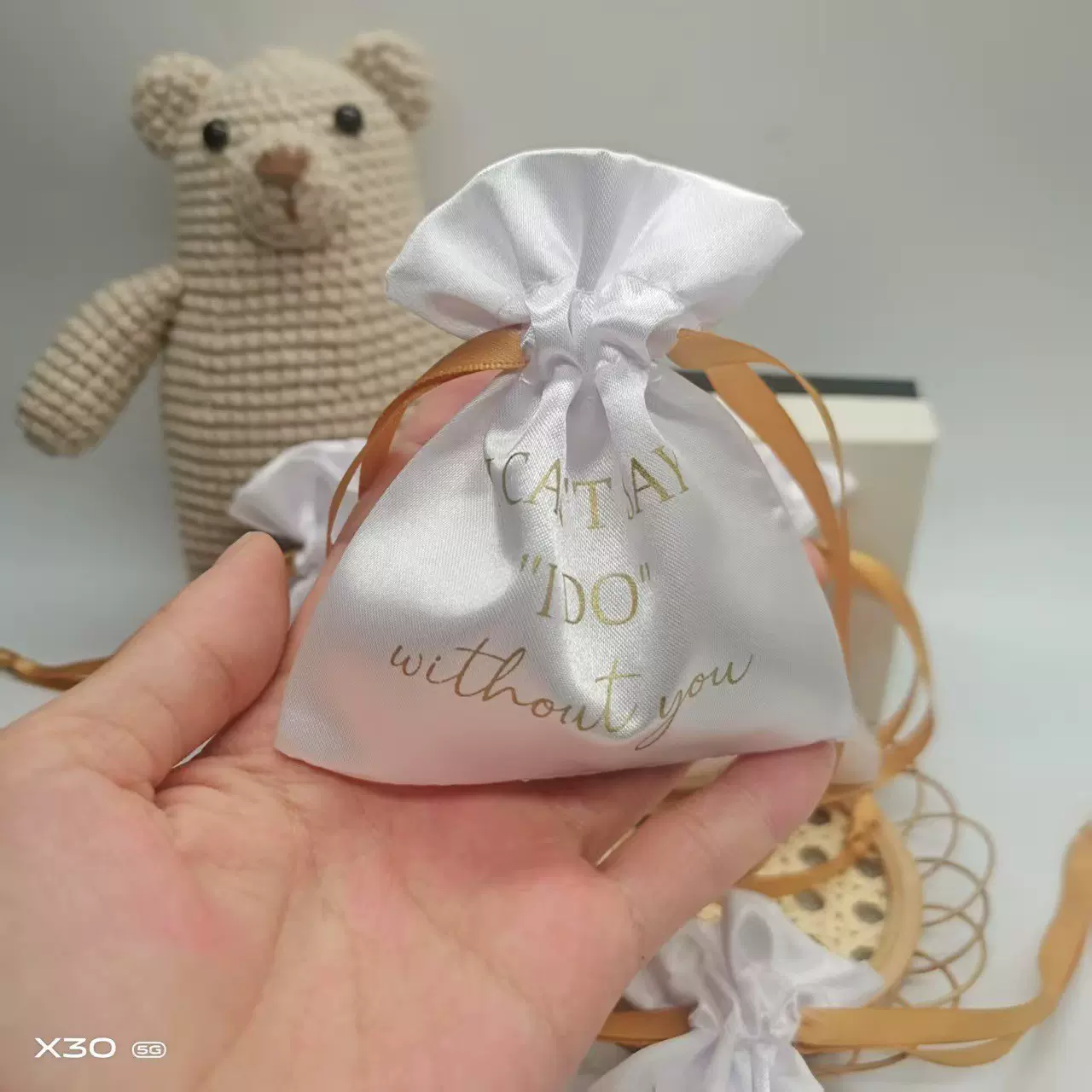 定制仿绸色丁布袋香水化妆品小样包装袋珠宝首饰防尘收纳袋可印图