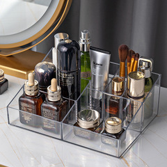 桌面化妝品收納盒口紅儲物盒梳妝檯分格化妝刷眼影刷眉筆收納桶