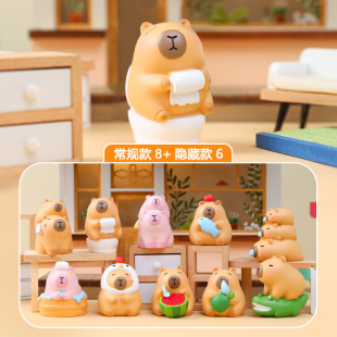 Sweet bean kapibala tide play blind box hand-held children's gifts wholesale cartoon small ornaments factory direct generation