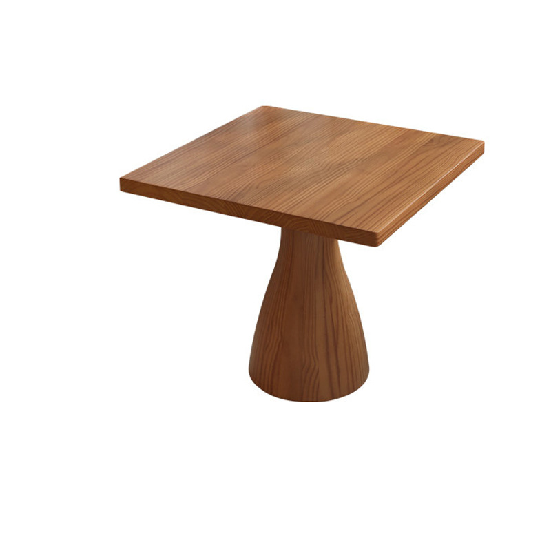 Mesa de comedor de madera sólida de hierro forjado Comedor de comedor Comedor de comida rápida Comedor de mesa larga Mesa de café de hotel