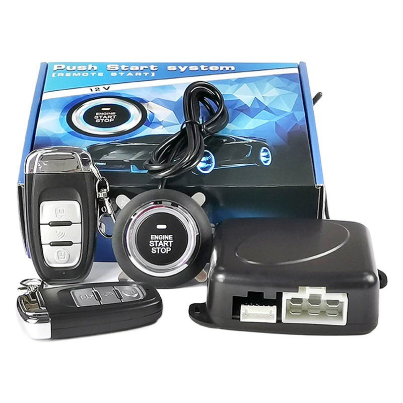 Kaiqisheng трансграничная торговля 12 В автомобиль PKE удобная модификация входа без ключа система запуска одним ключом противоугонное устройство