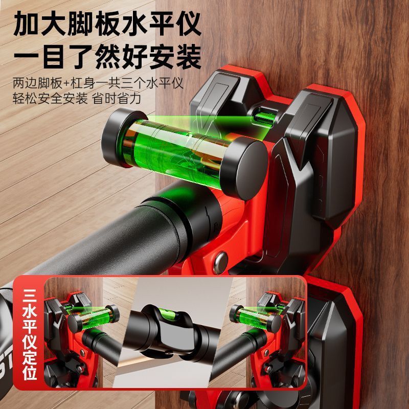 家庭用子供と大人のフィットネススポーツ用品用のダブルサポート鉄棒、屋内ドア枠壁穴なし伸縮式シングルとダブル|undefined