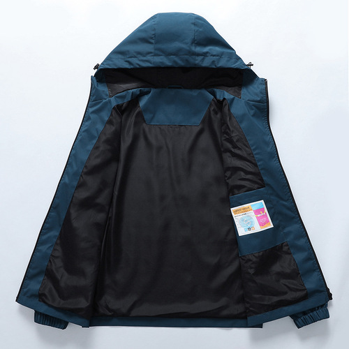 Spring and Autumn Sports Jackets Men's Plus Size Casual Jackets for Young and Middle-aged People Hooded Outdoor Windproof Jackets Men's Tops