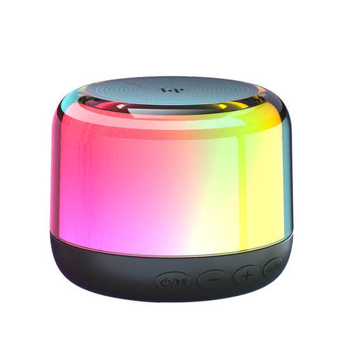 Suitable for HP S02 Wireless Bluetooth Speaker Colorful Luminous Mini Desktop Computer Audio Outdoor Portable Gift