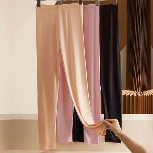 Modal Autumn Knit Leggings for Women - Ultra-Thin, Loose Fit, Warm, Crew Length, Mother's Leggings, Modal Fabric, Women's Elderly Style