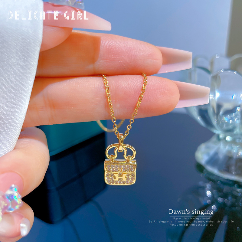 Luxury Micro Diamond Necklace With Transfer Beads For Women_voghion.com